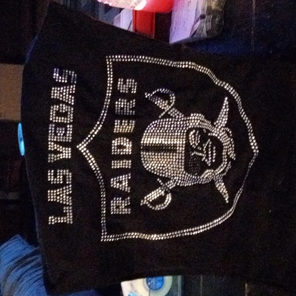 Las Vegas Raiders leggings and matching  t shirt top - Picture 3 of 3